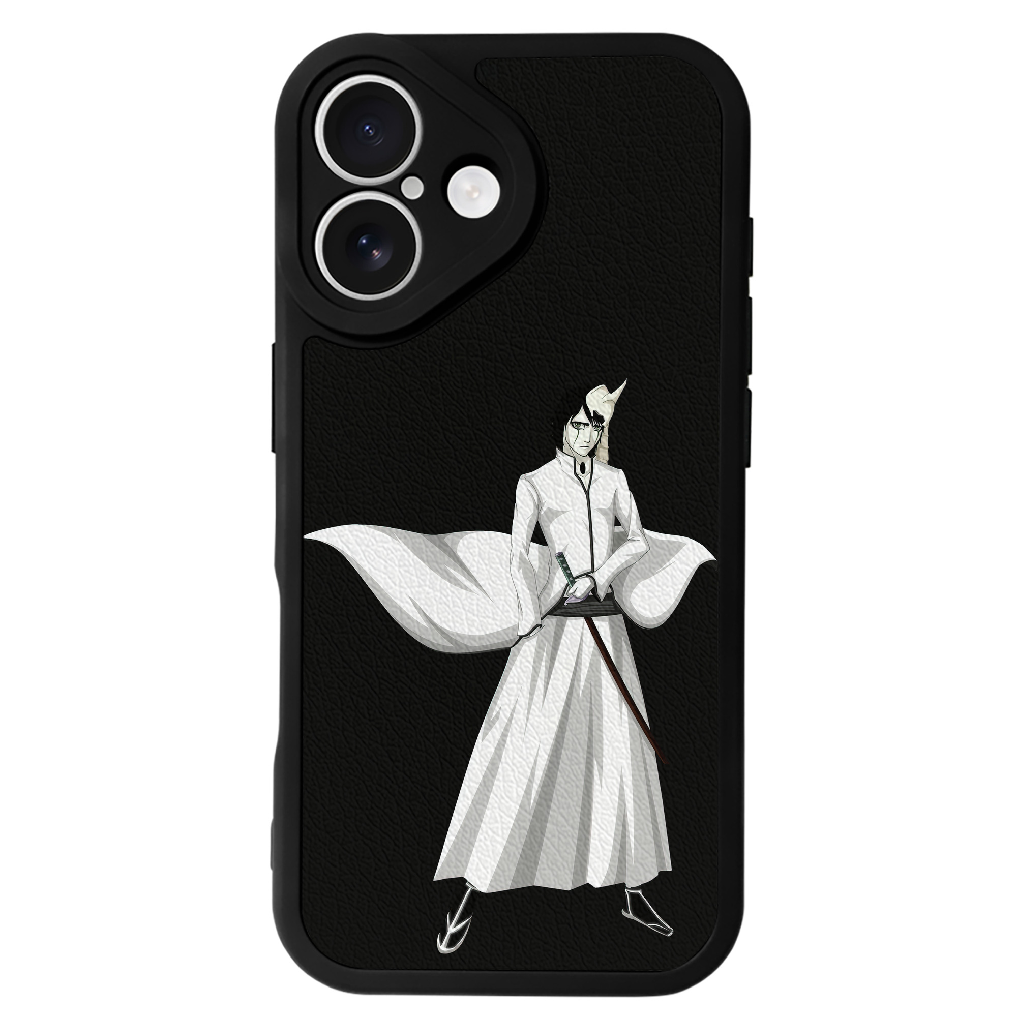 （画像用） ブリーチ ウルキオラ·シファー BLEACH Ulquiorra cifer 【iPhone 16シリーズ対応】シリコンスマホケース（レザー調） 材質：シリコン